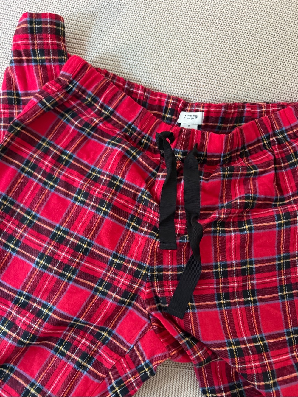 J. Crew Red Plaid Pajama Pants